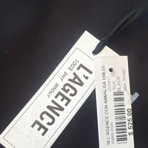 L'AGENCE Pure Black Dress